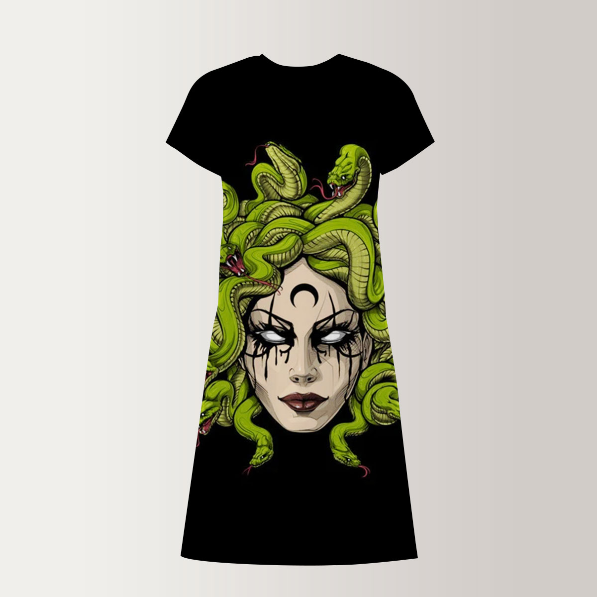 Goddess Medusa T-Shirt Dress