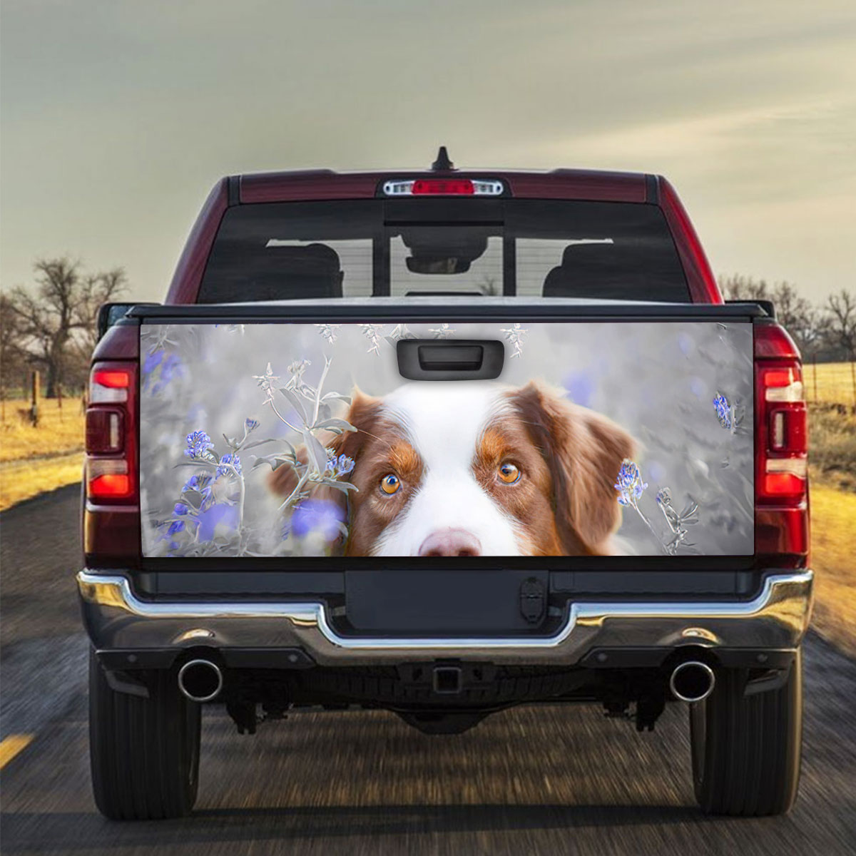 Flower Dog Truck Bed Decal