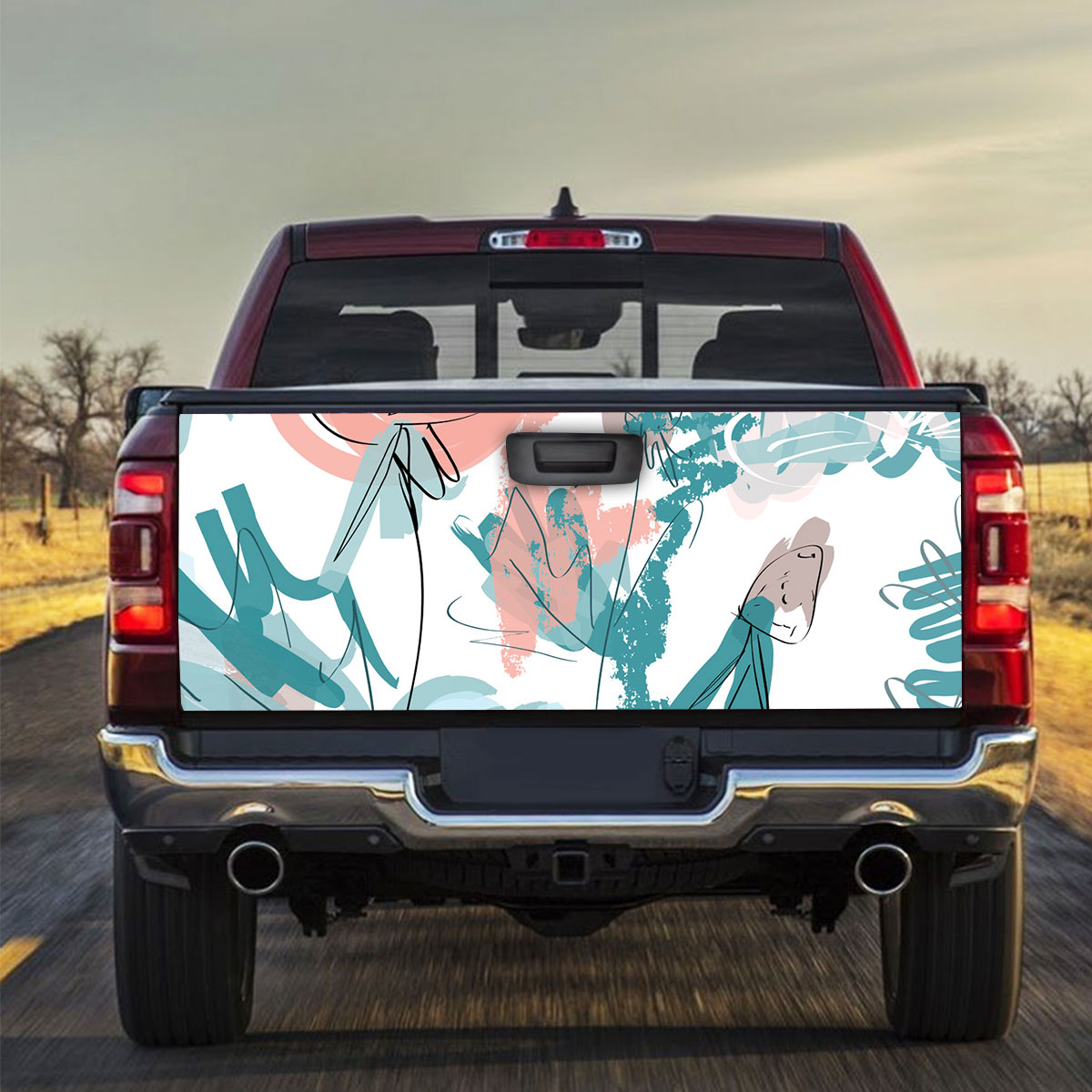 Flower Fall Truck Bed Decal