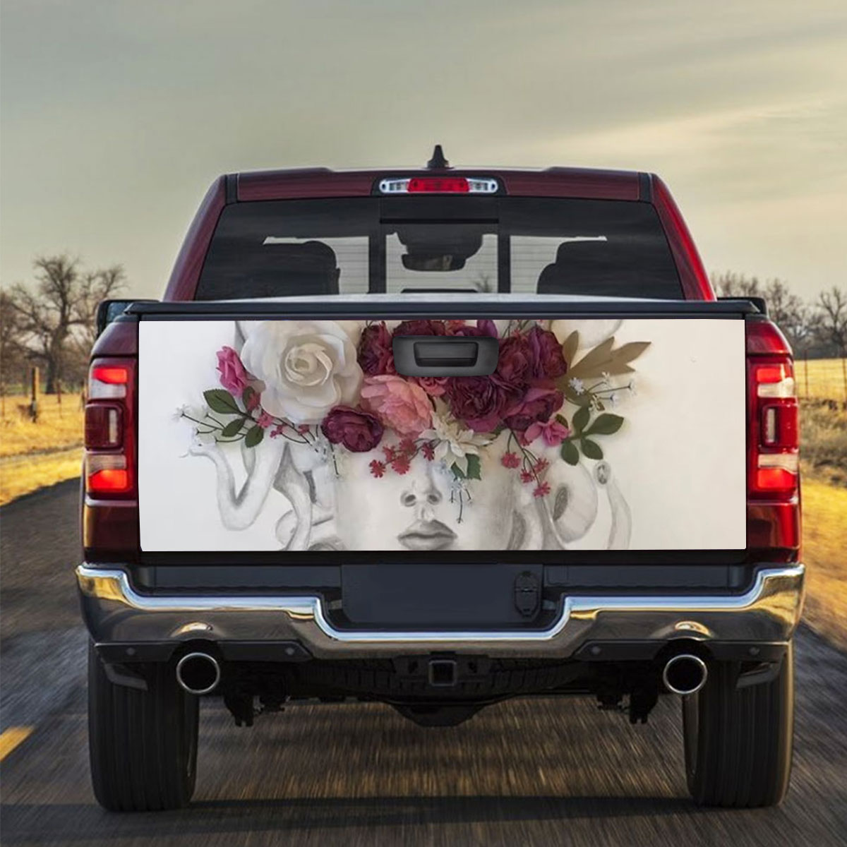 Flower Medusa Truck Bed Decal