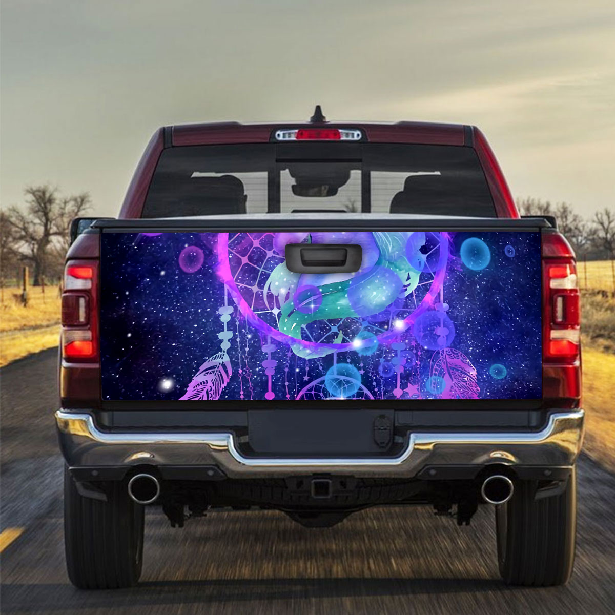 Galaxy Unicorn With Dream Catcher Truck Bed Decal