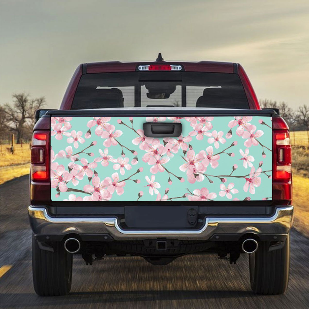 Green Blossom Truck Bed Decal