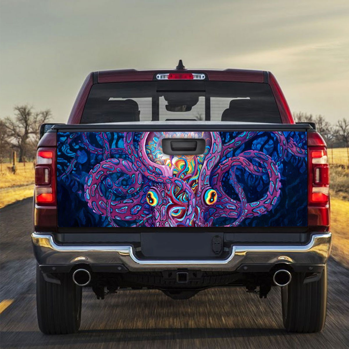 Hippie Octopus Truck Bed Decal
