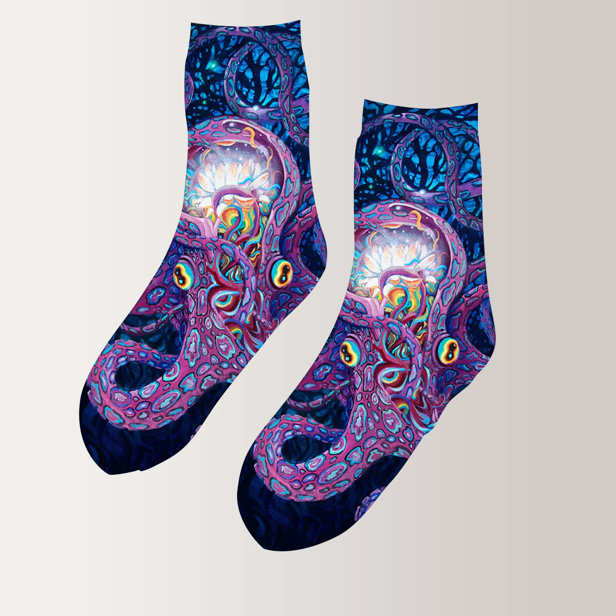 Hippie Octopus 3D Socks