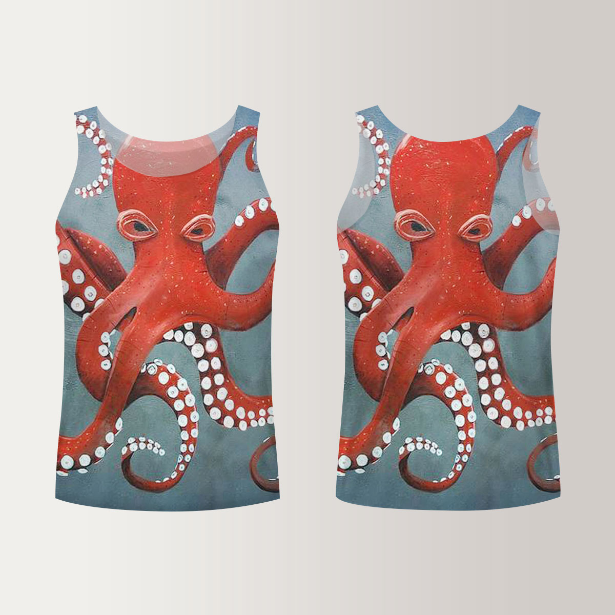 Giant Red Octopus Unisex Tank Top