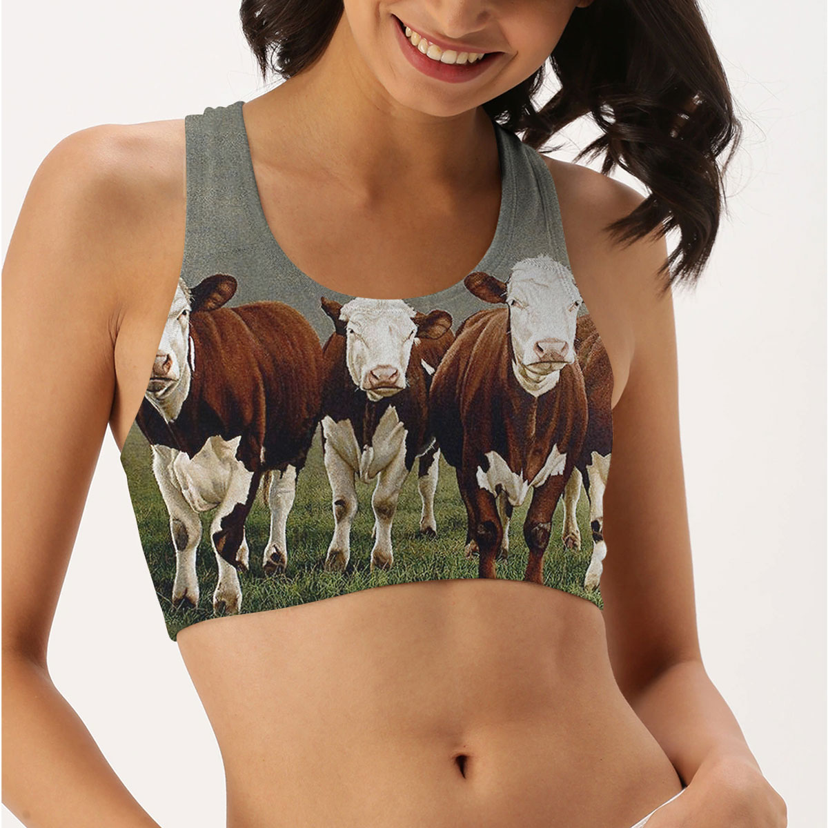 Four Cows Women Sports Bra