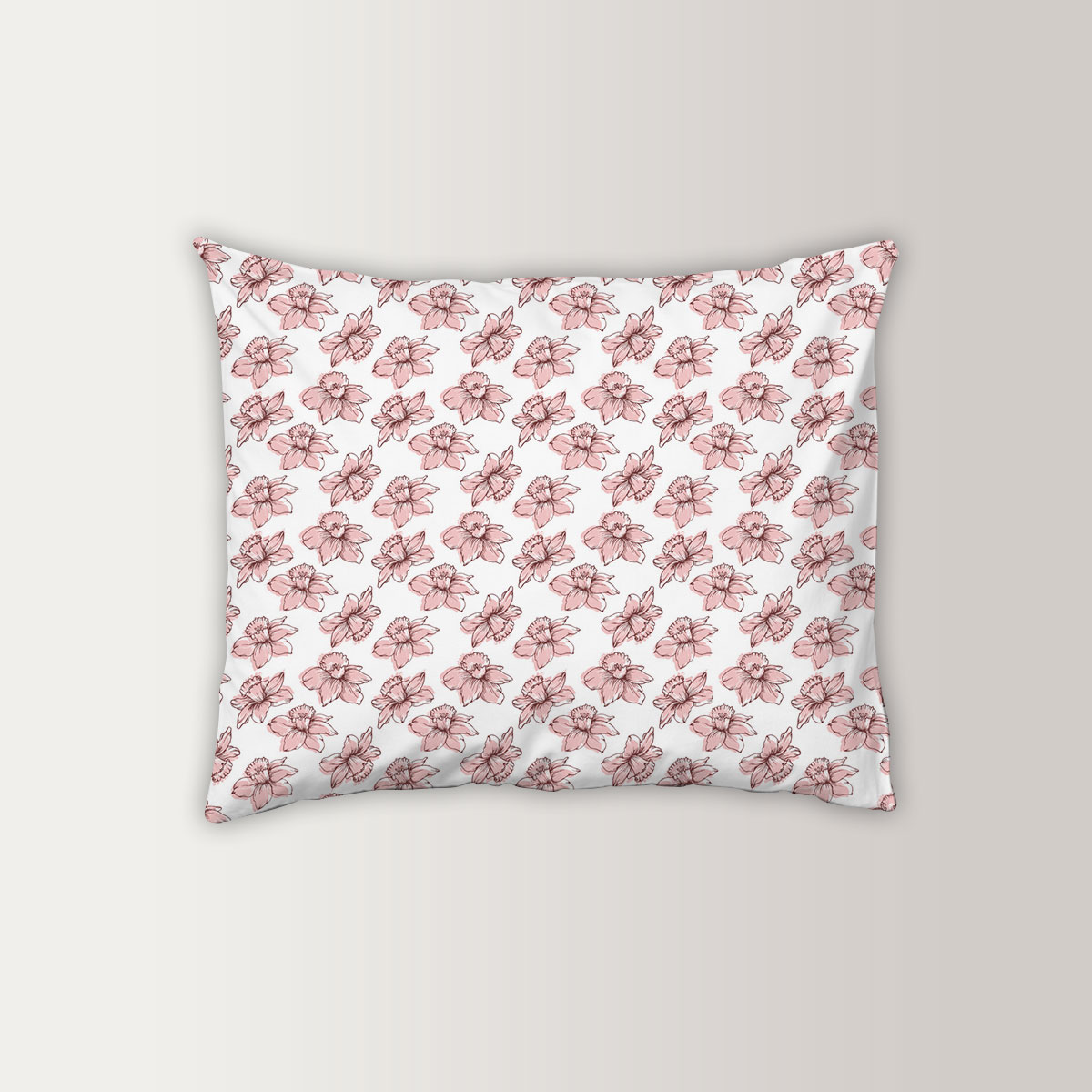 Blossom Daffodils Flowers Pillow Case