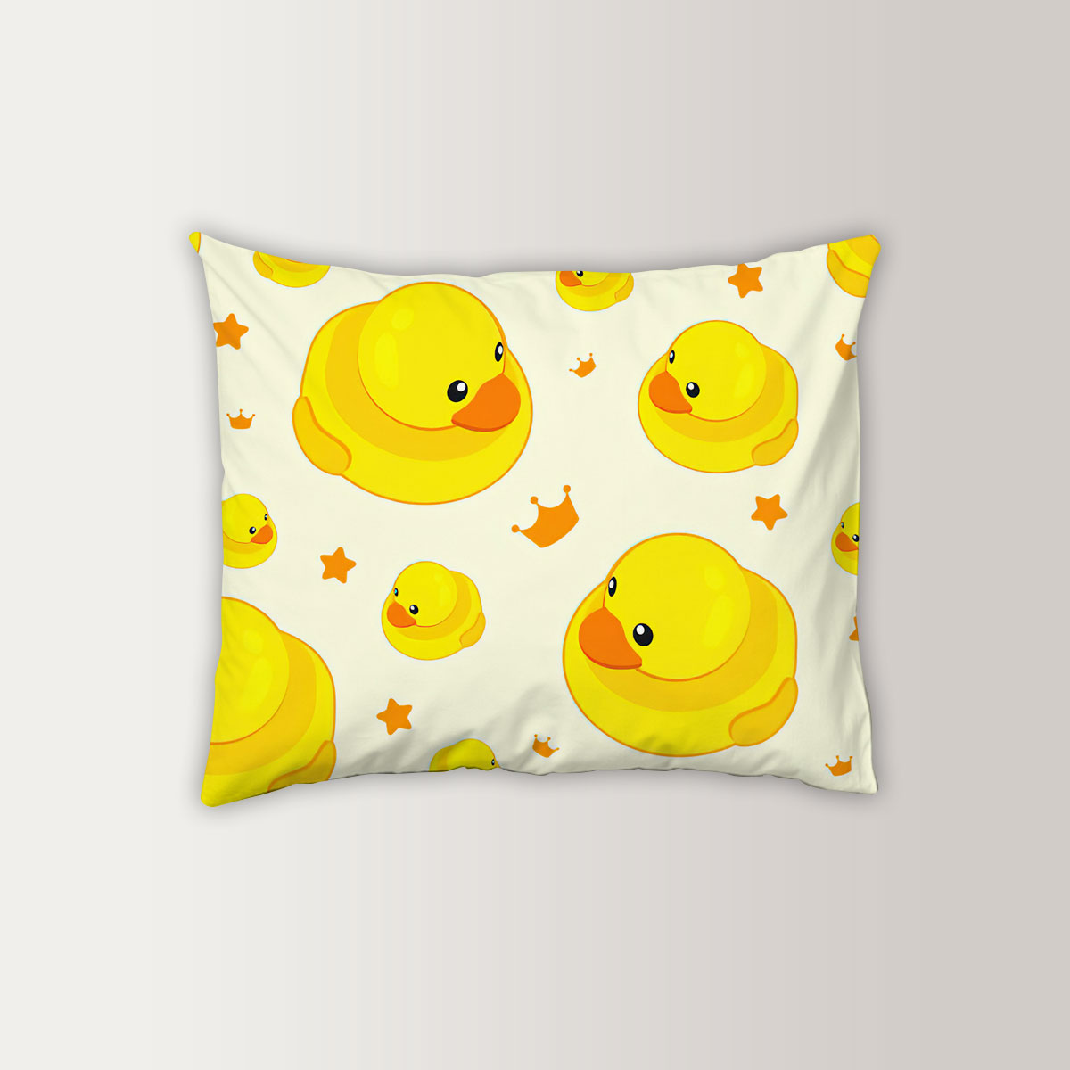 Cartoon Big Duck Small Duck Pillow Case