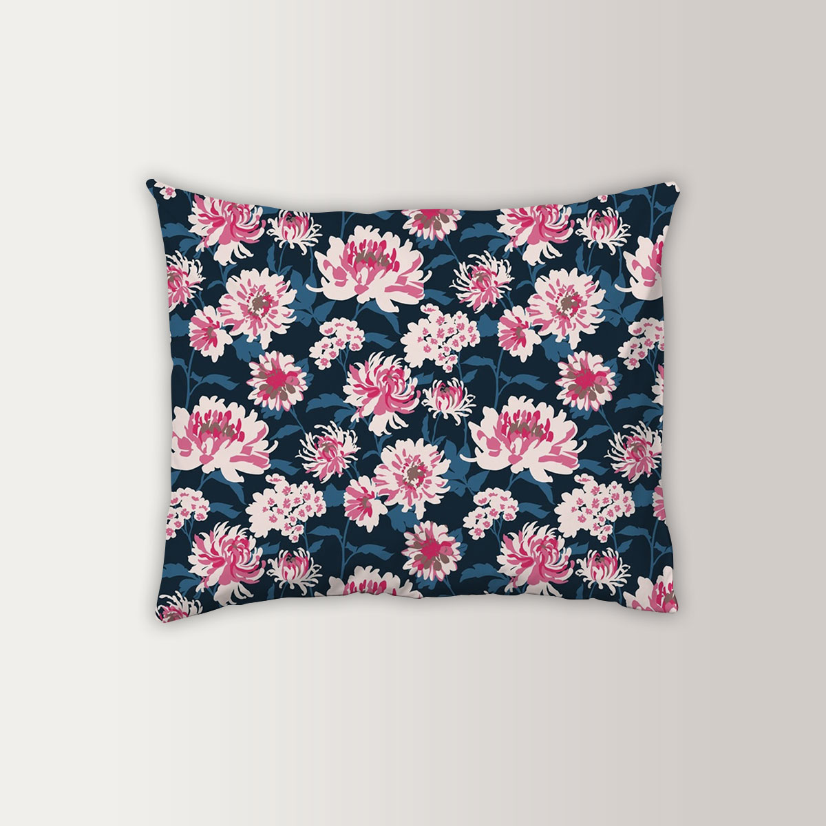 Chrysanthemum Seamless Pattern Pillow Case