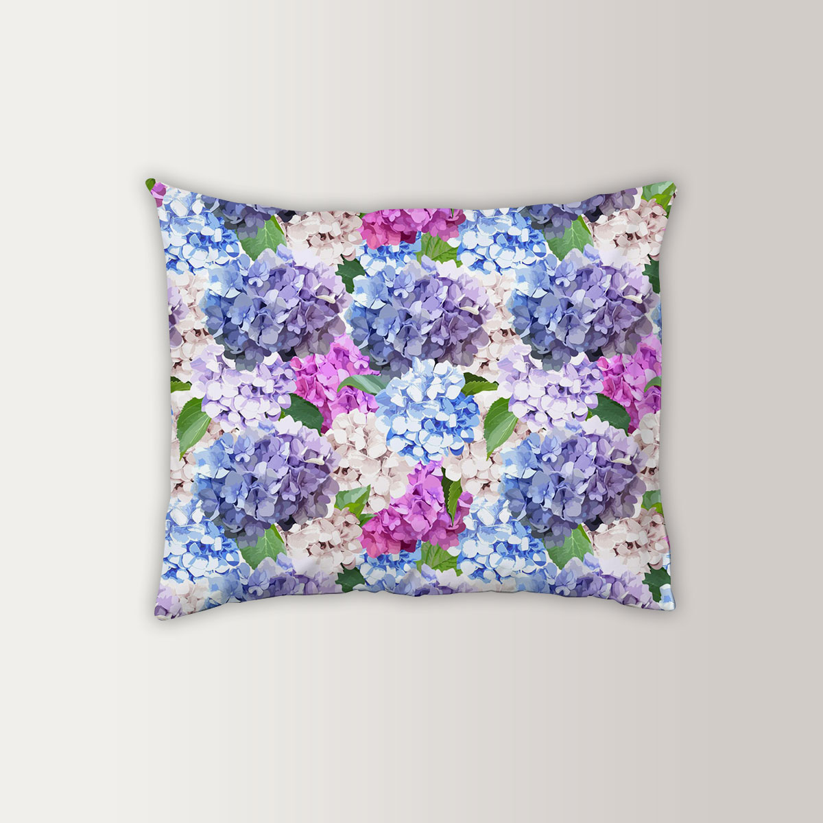 Colorful Hydrangea Pillow Case