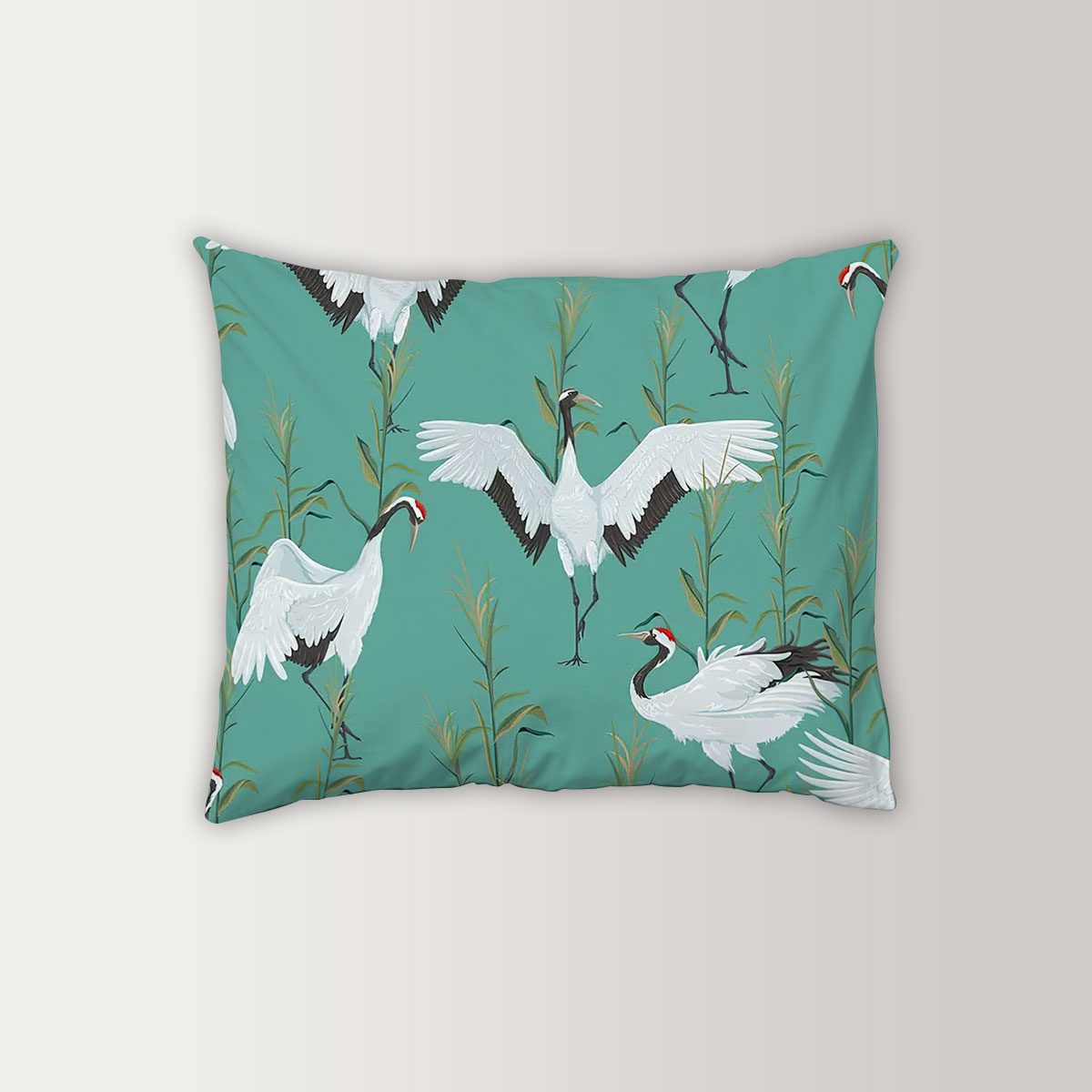 Heron Art Pillow Case