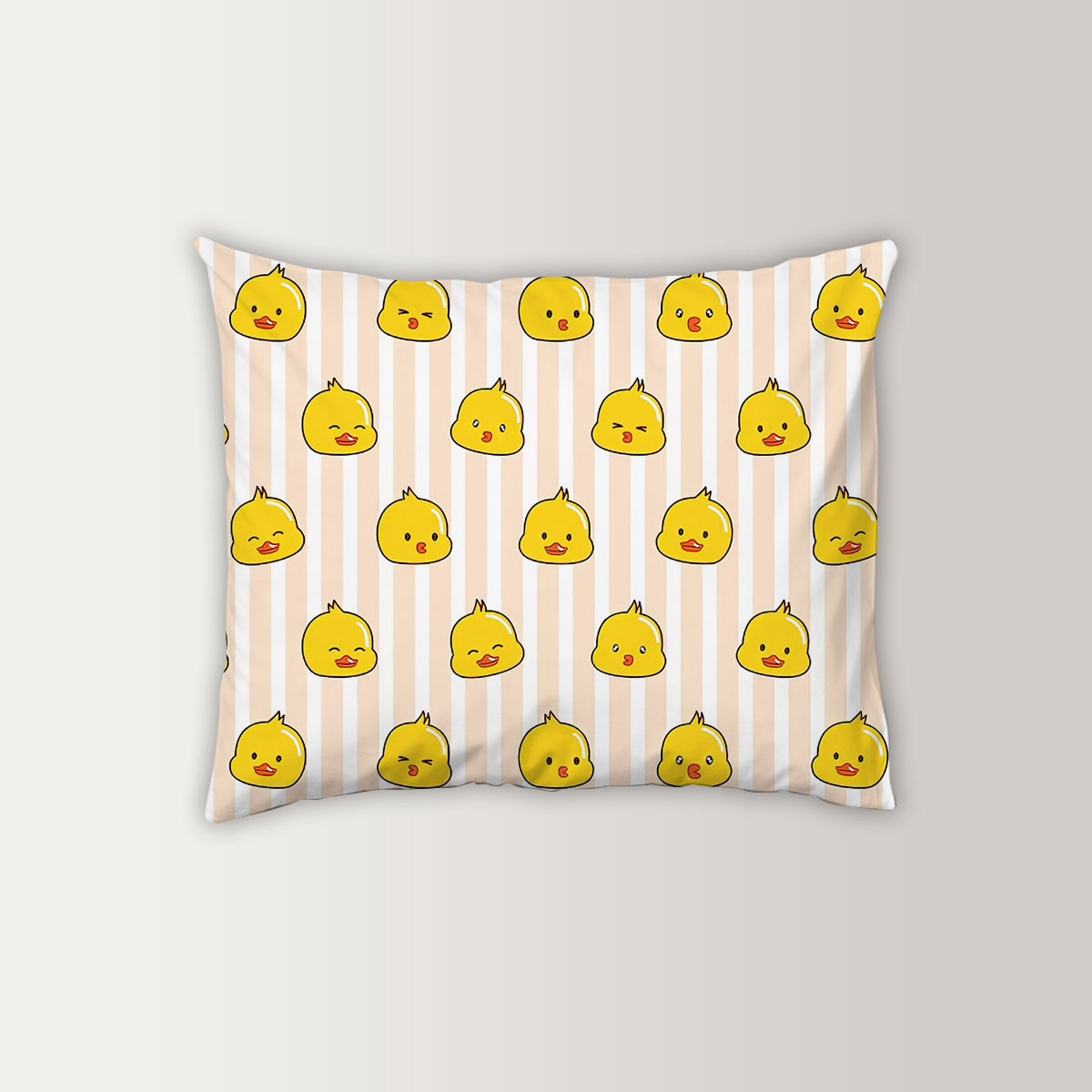 Lovely Duck Mood Pillow Case
