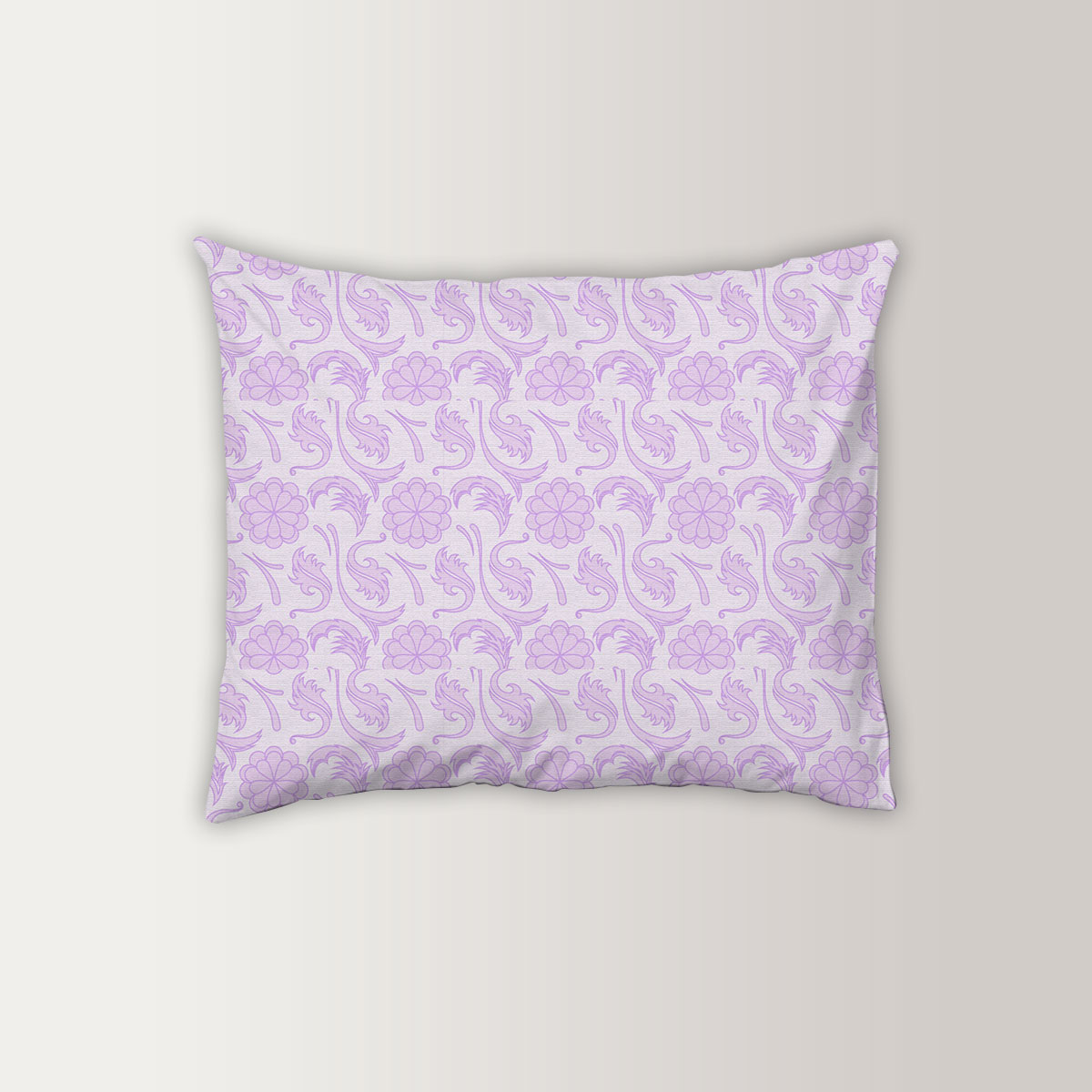 Purple Floral Seamless Pattern Pillow Case