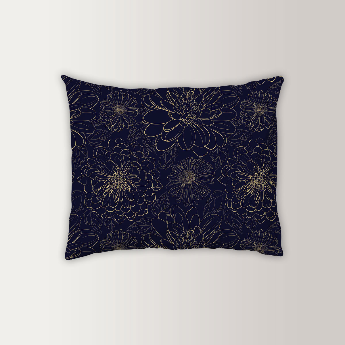Retro Chrysanthemum Pillow Case