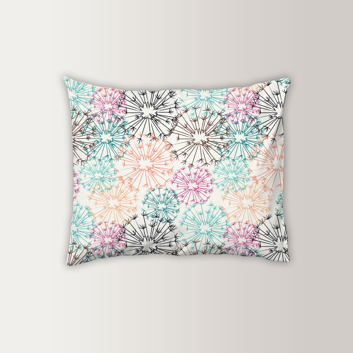 Soft Dandelion Seamless Pattern Pillow Case