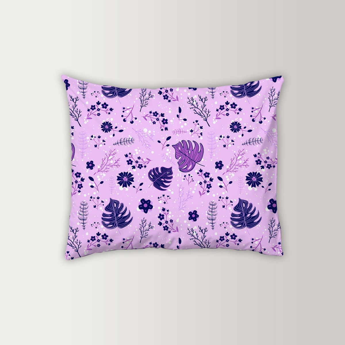 Spring Flowers Violet And Purple Pillow Case