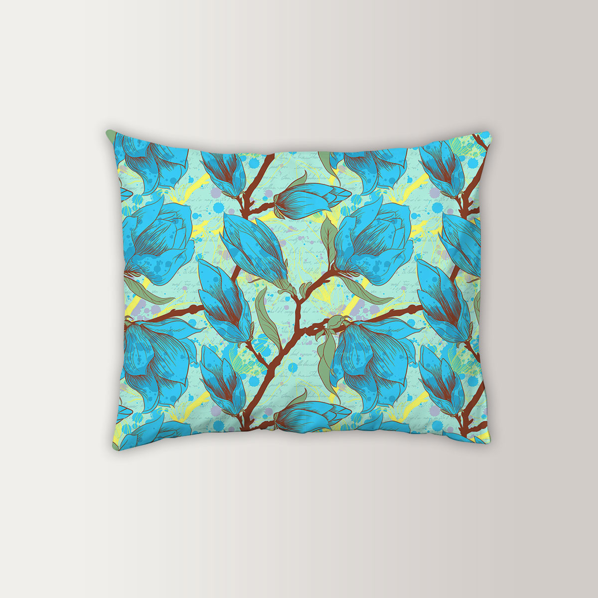 Vintage Seamless Pattern With Magnolia Pillow Case