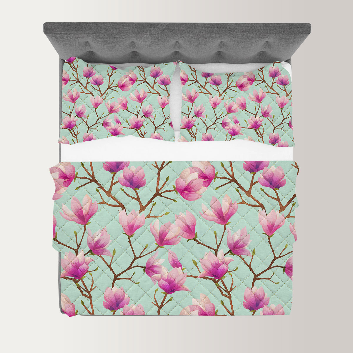 Magnolia Seamless Pattern Quilt Set