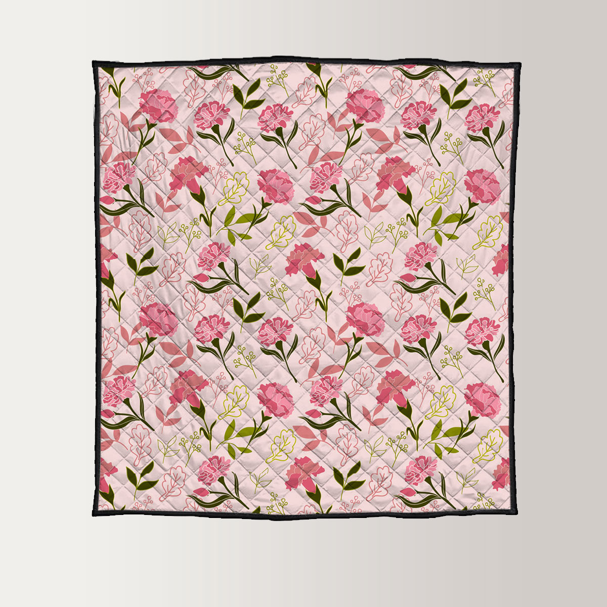 Beautiful Carnation Flower Quilt