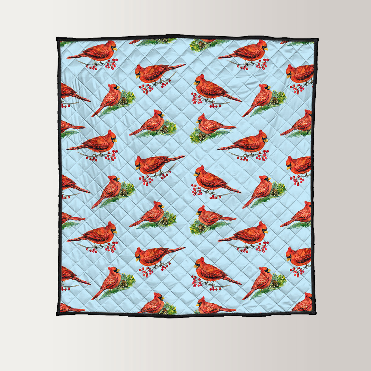 Cardinal On Branches Quilt