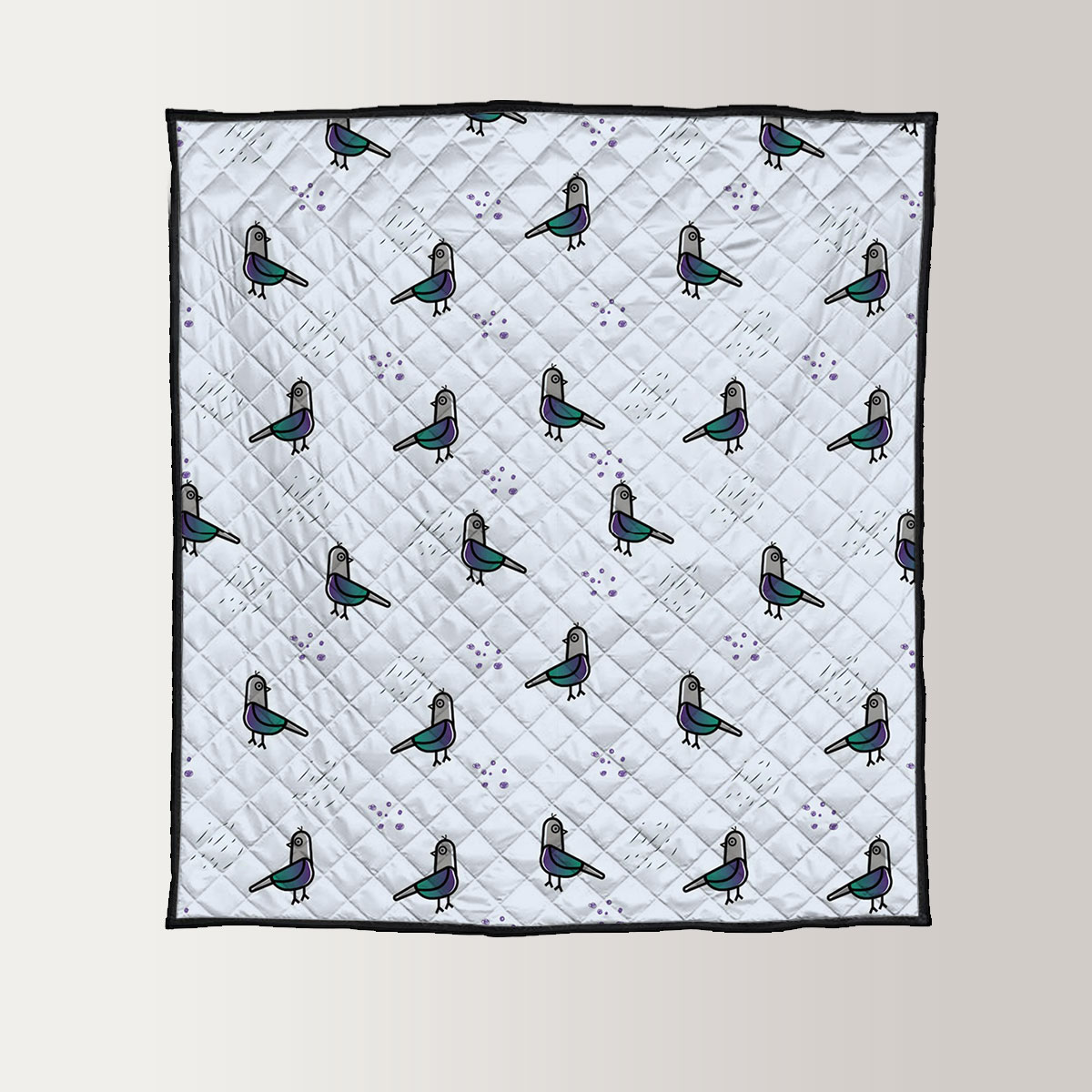 Coon Funny Pigeon Quilt