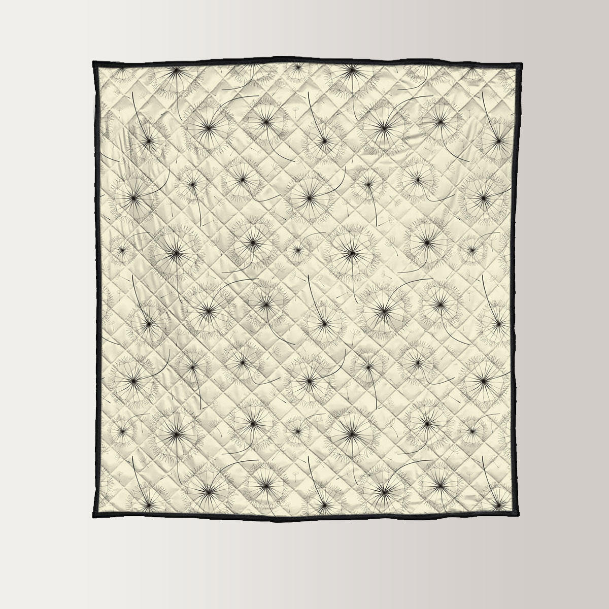 Dandelion Seamless Pattern Quilt