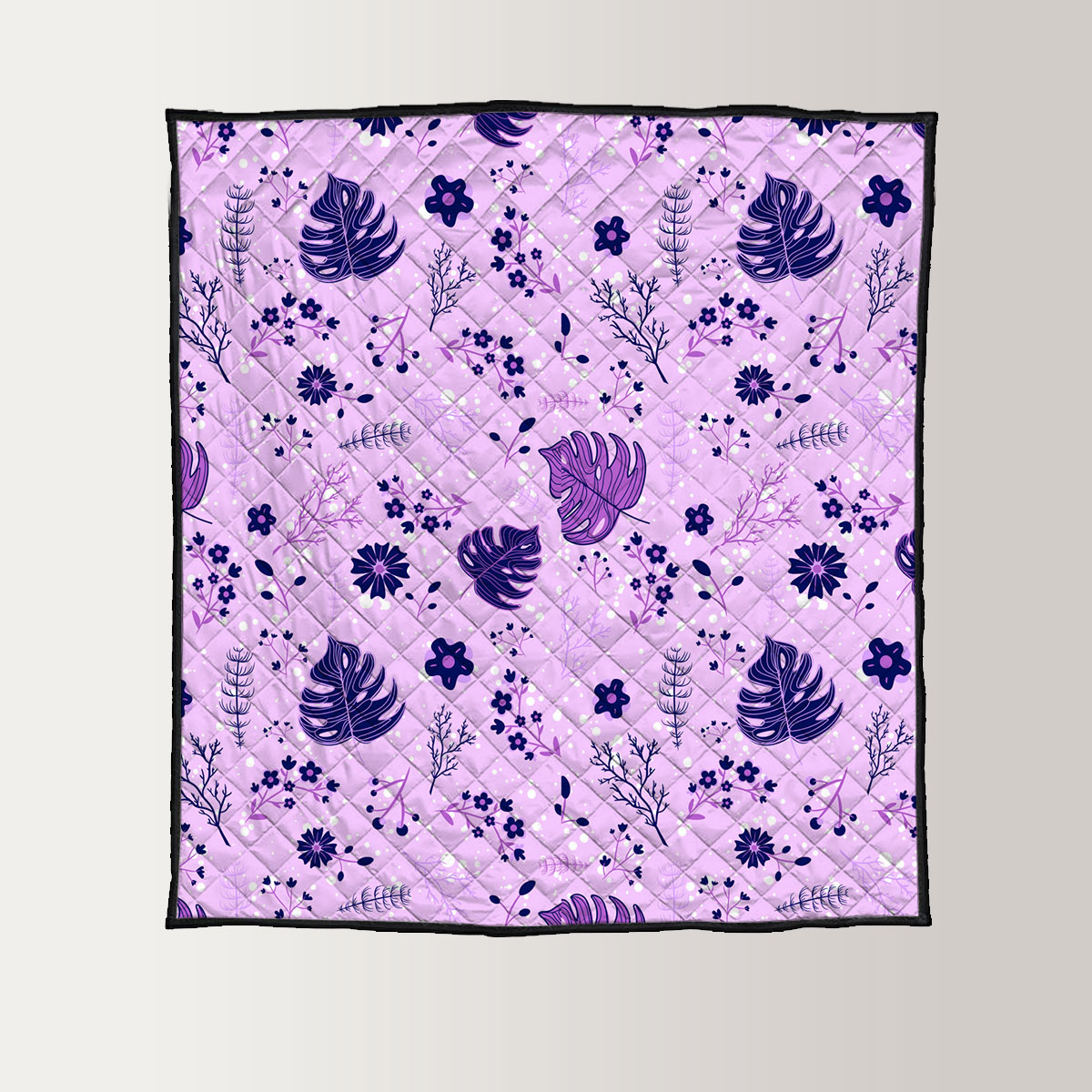 Spring Flowers Violet And Purple Quilt