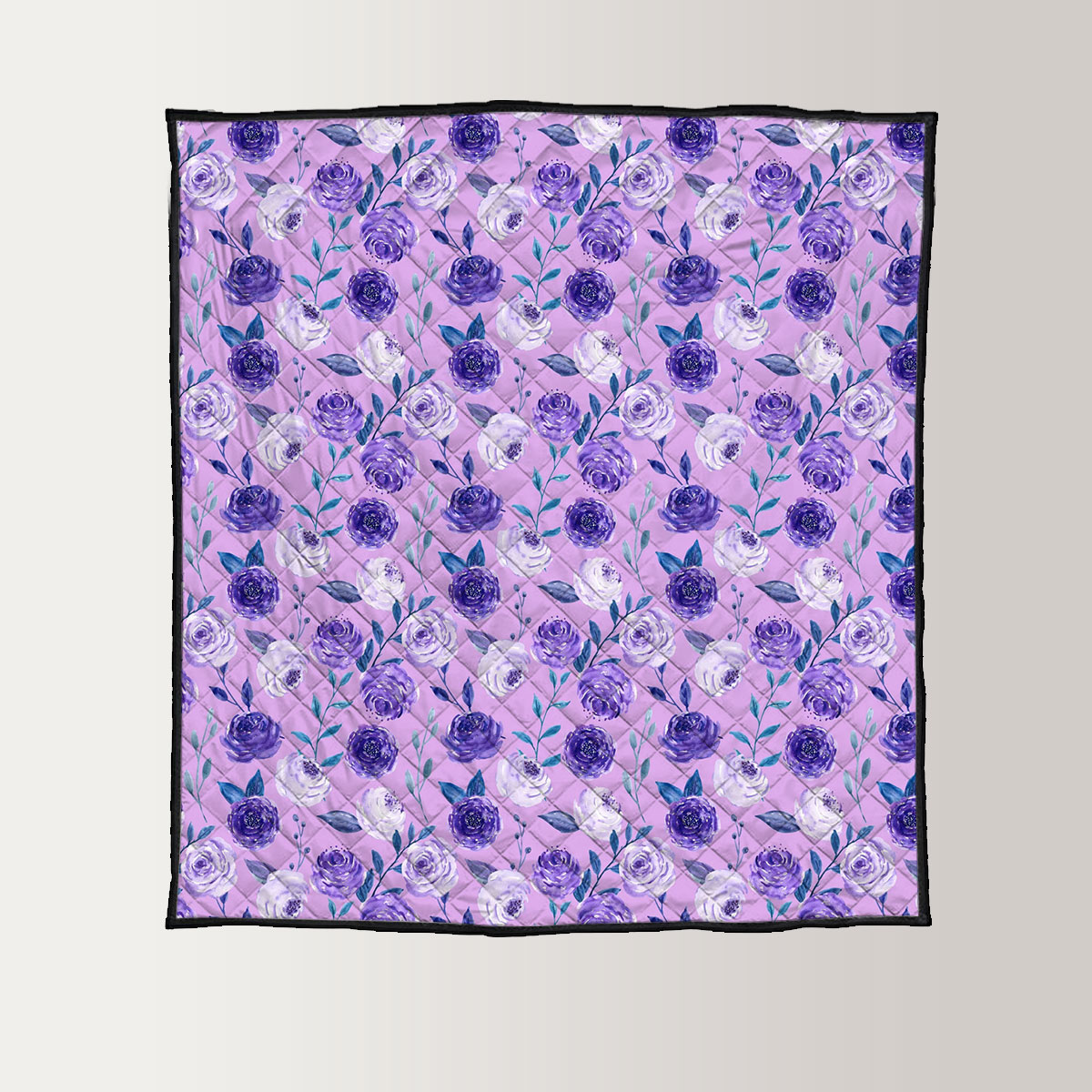 Violet Purple Flower Quilt