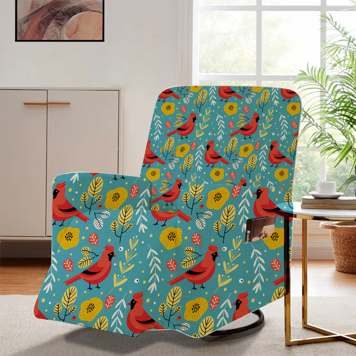 Coon Tropical Cardinal Recliner Slipcover