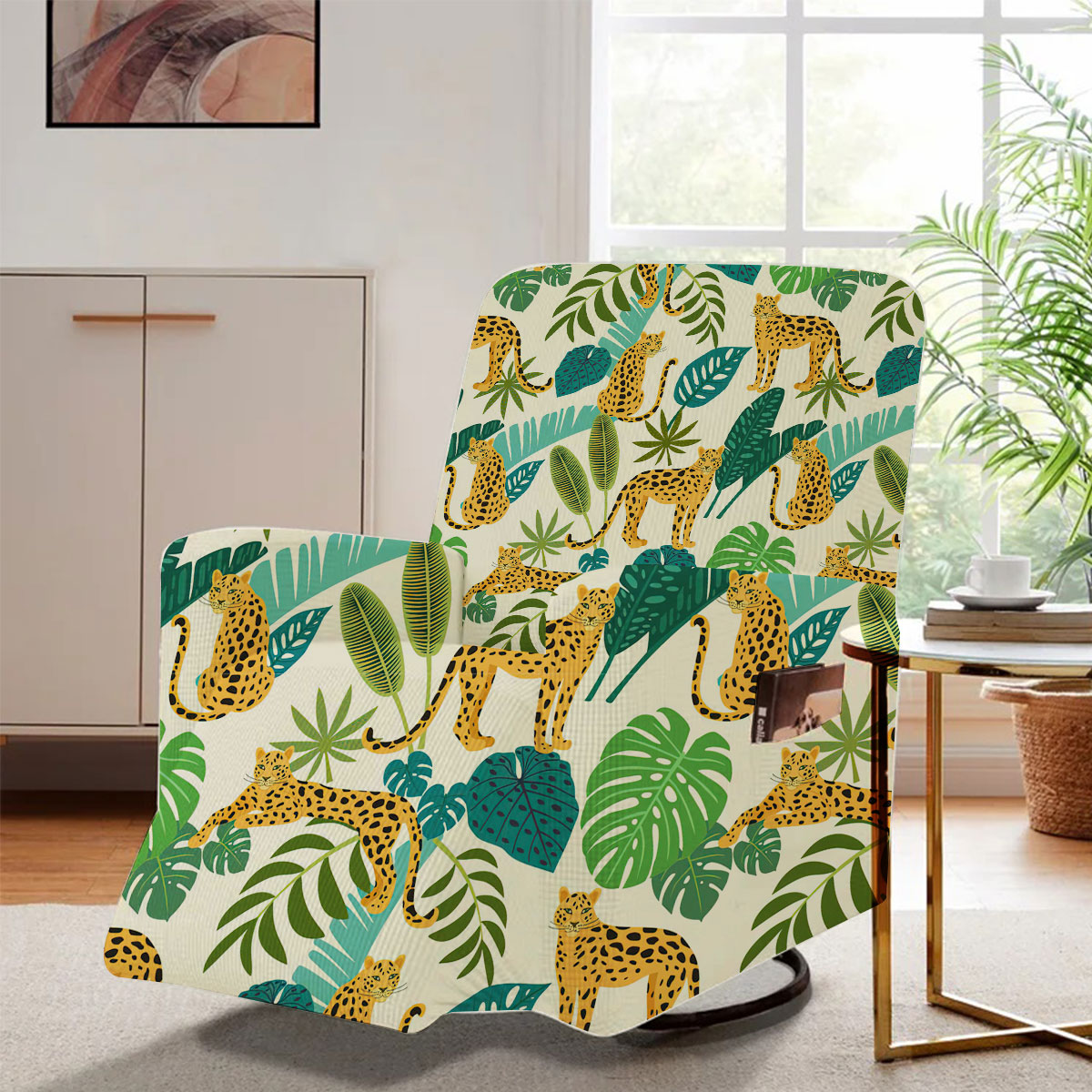 Forest Panther Recliner Slipcover