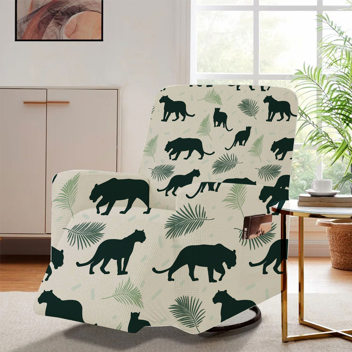 Green Panther Recliner Slipcover