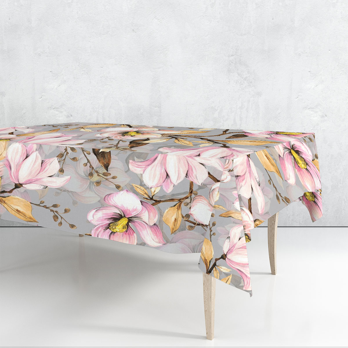 Abstract Magnolia Flowers Rectangle Tablecloth