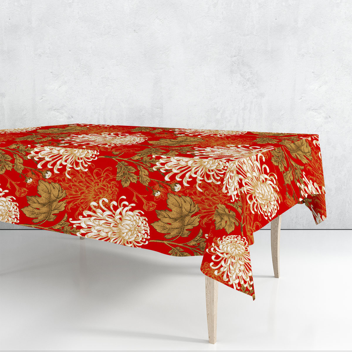 Chinese Chrysanthemum Rectangle Tablecloth