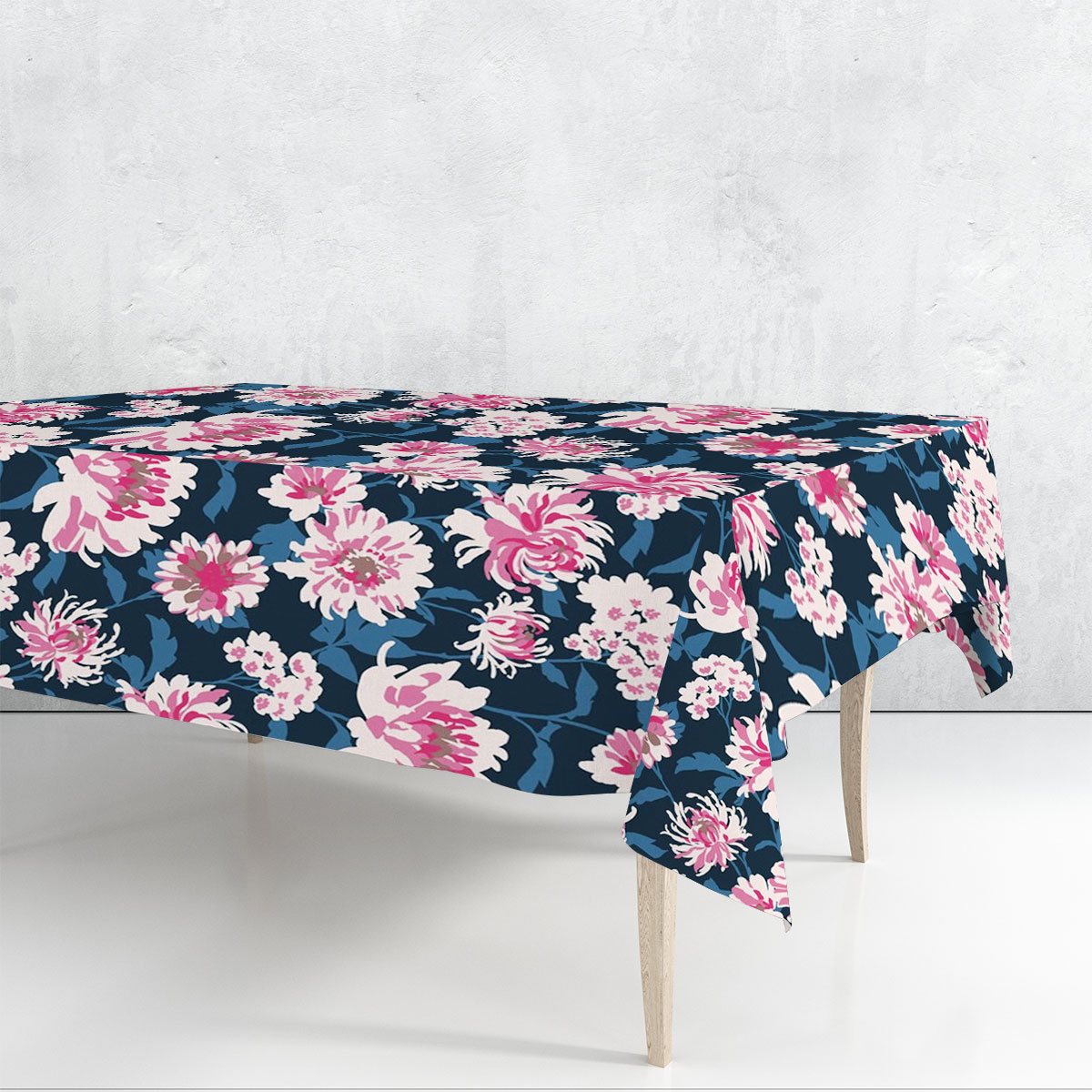 Chrysanthemum Seamless Pattern Rectangle Tablecloth
