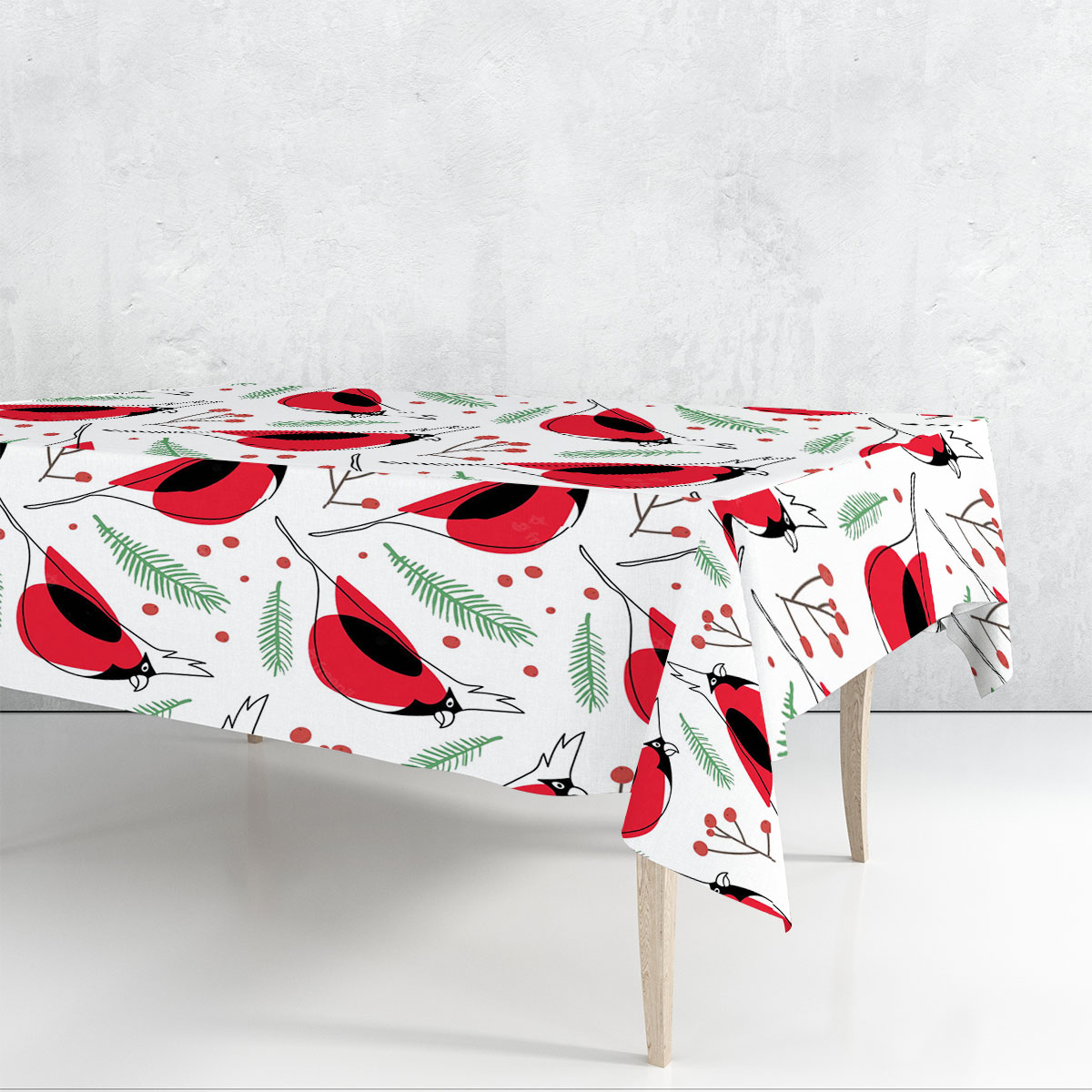 Coon Monogram Cardinal Rectangle Tablecloth