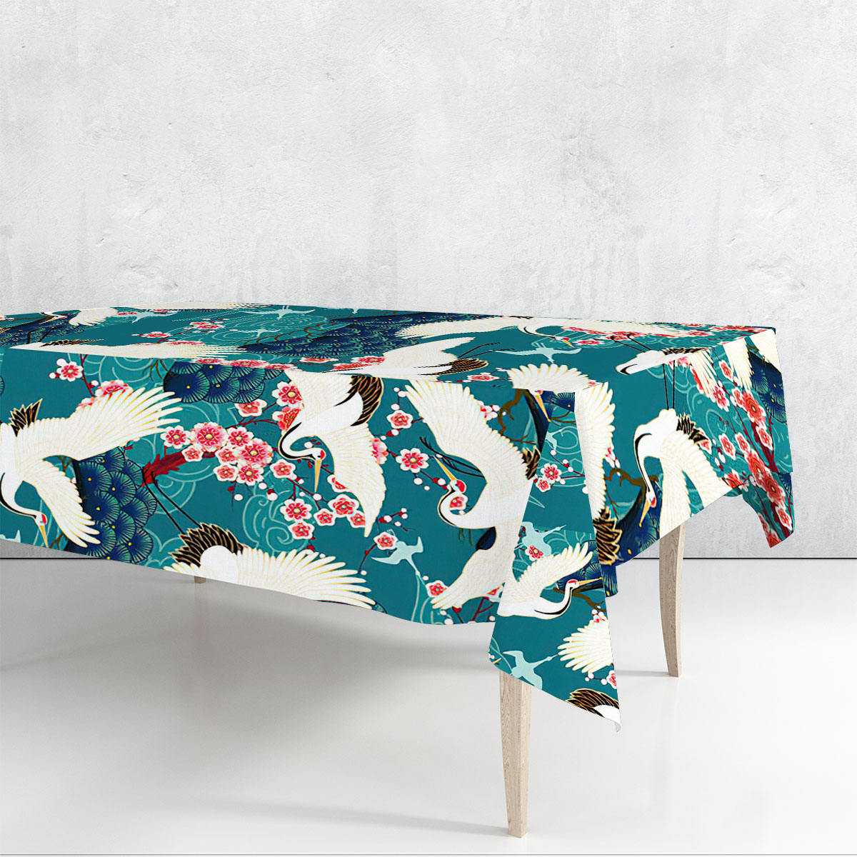 Fantasy Classic Art Heron Rectangle Tablecloth