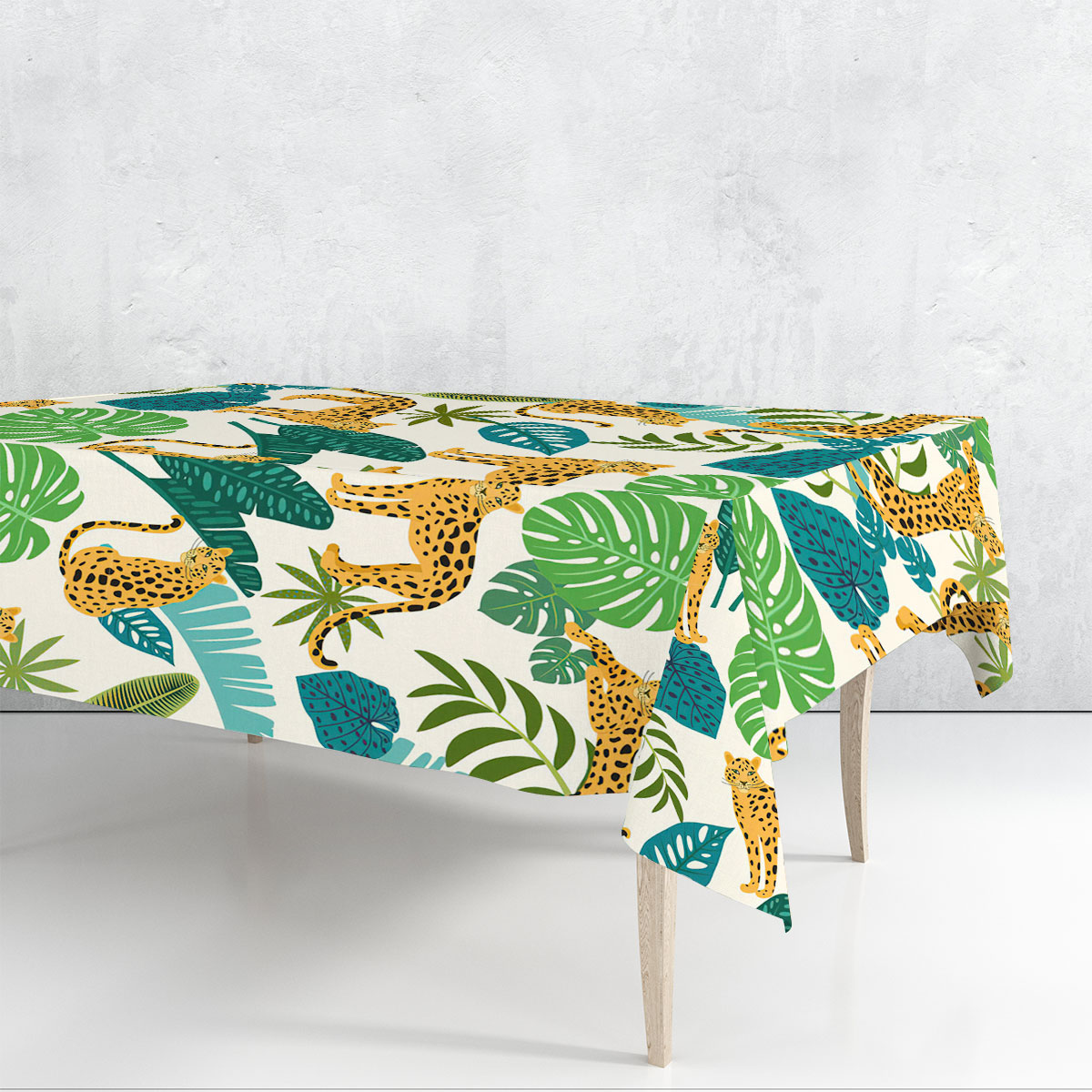 Forest Panther Rectangle Tablecloth