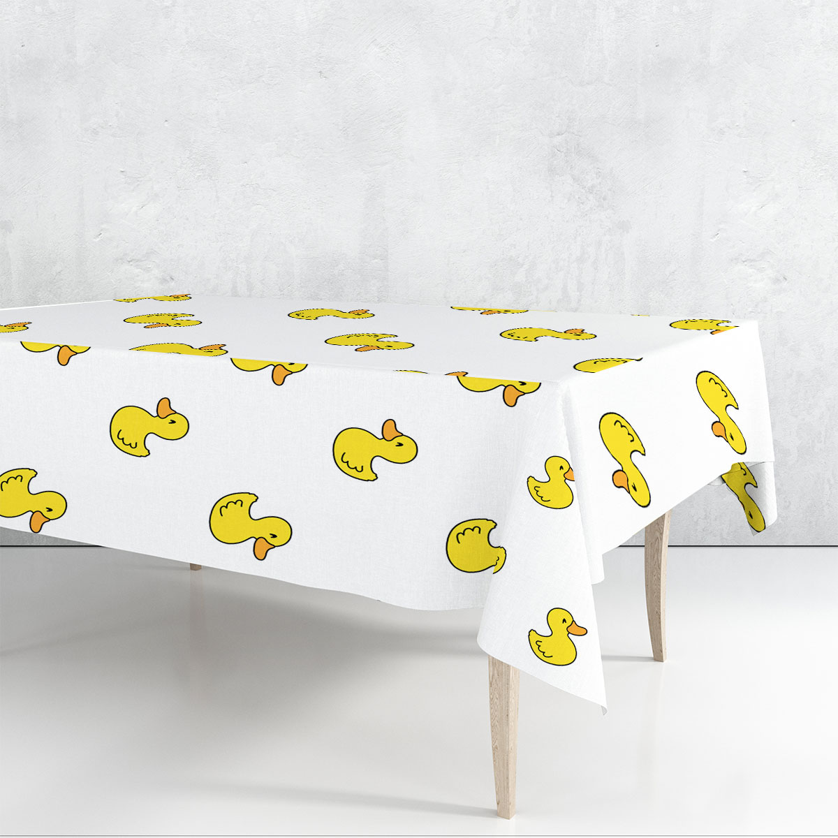 Happy Duck Rectangle Tablecloth