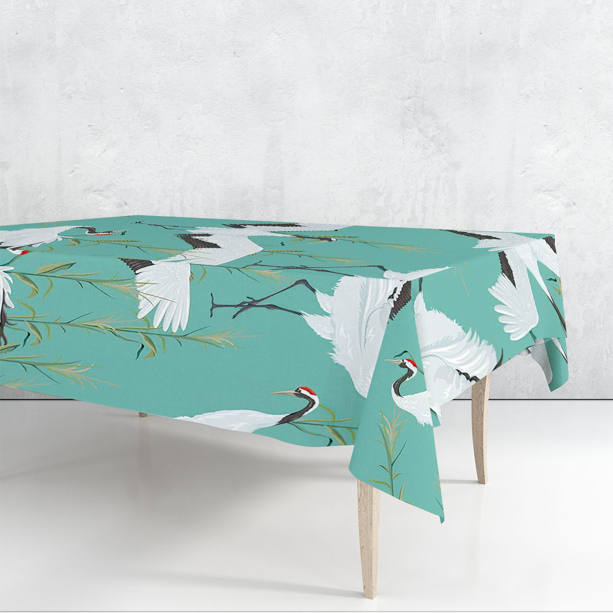 Heron Art Rectangle Tablecloth