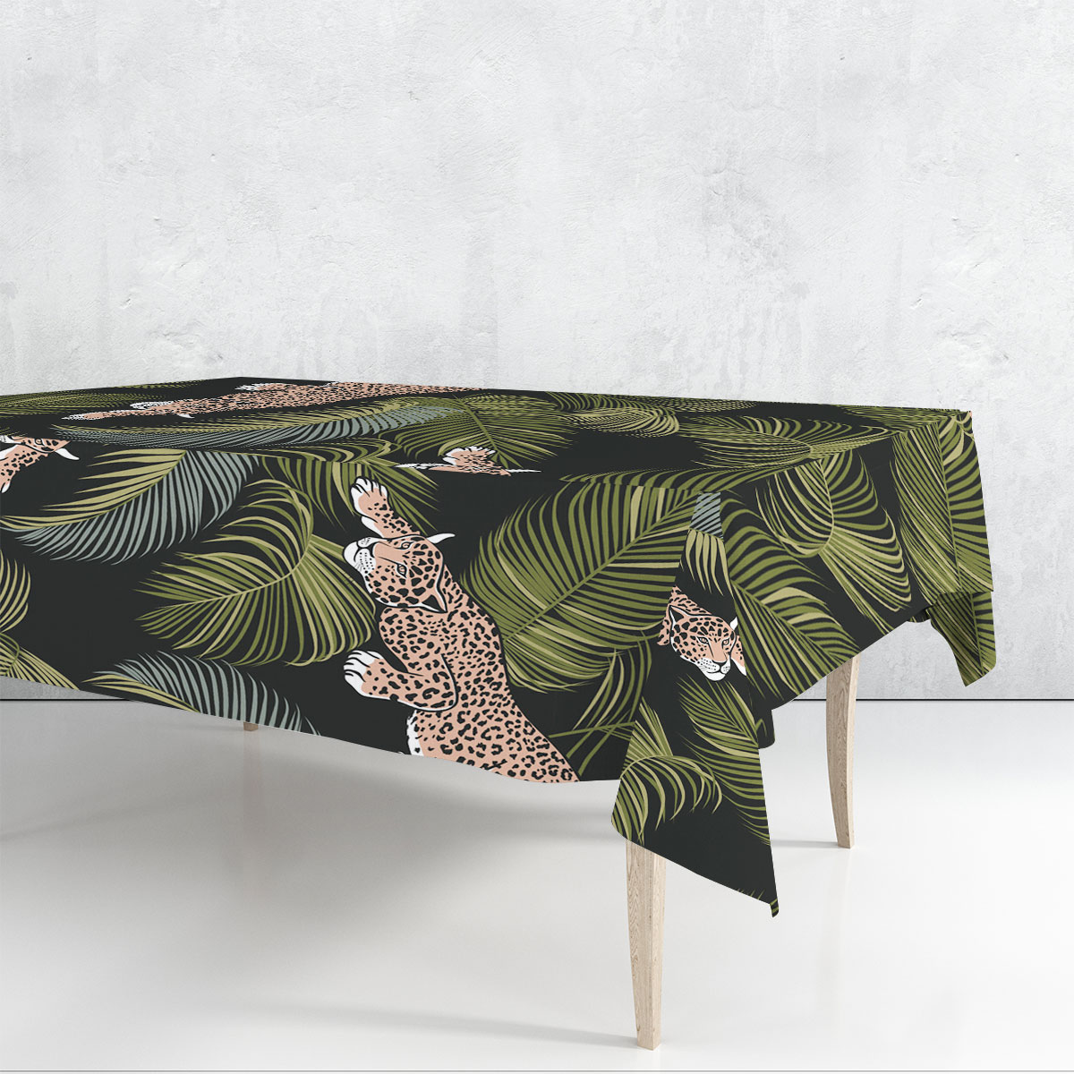 Hunting Jaguar Rectangle Tablecloth