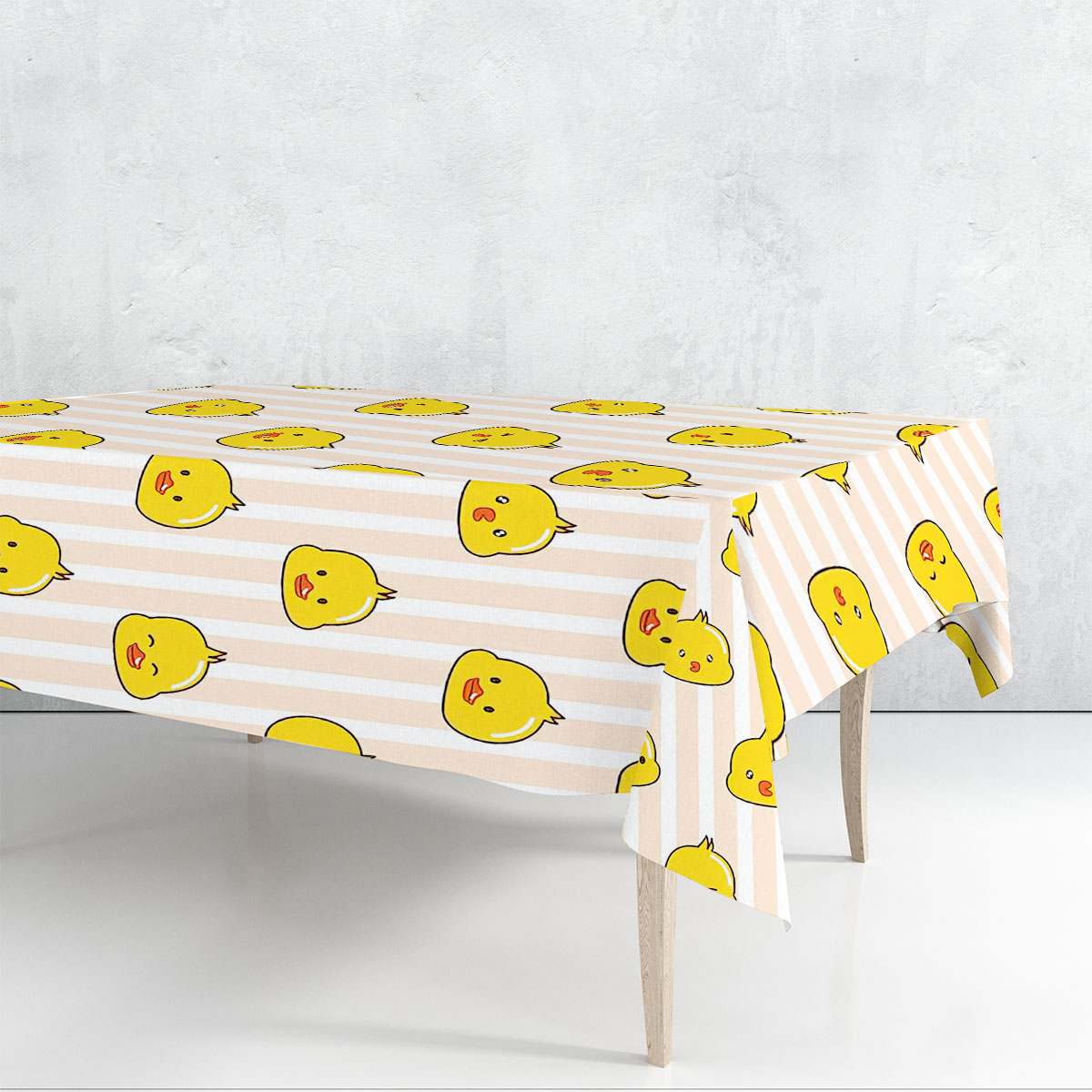 Lovely Duck Mood Rectangle Tablecloth