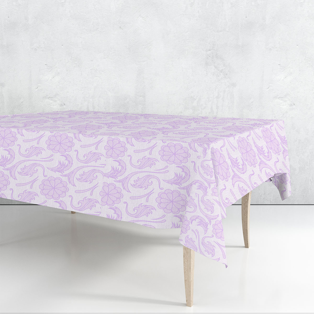 Purple Floral Seamless Pattern Rectangle Tablecloth