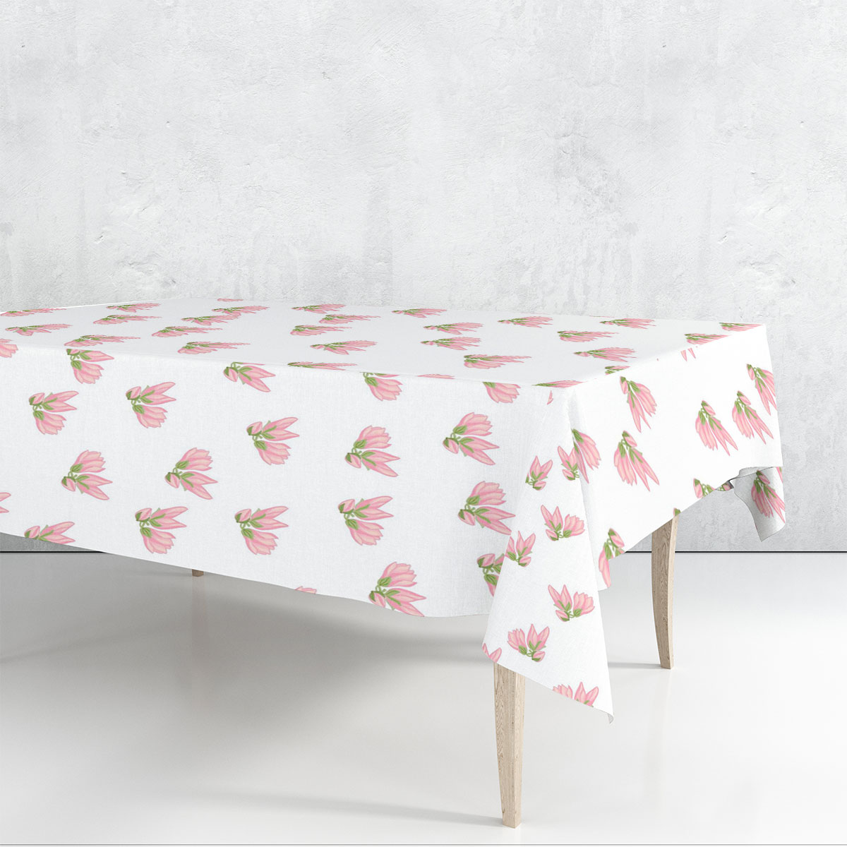 Romantic Magnolia Flower Rectangle Tablecloth