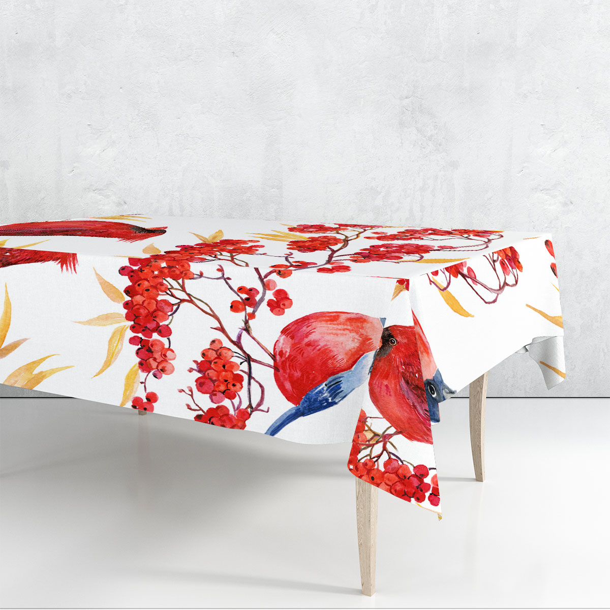 Three Cardinal Art Rectangle Tablecloth