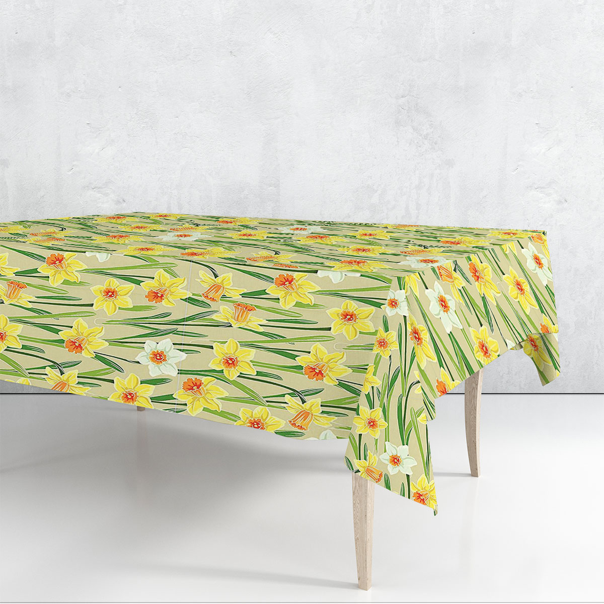 Yellow Jonquil Daffodil Narcissus Rectangle Tablecloth