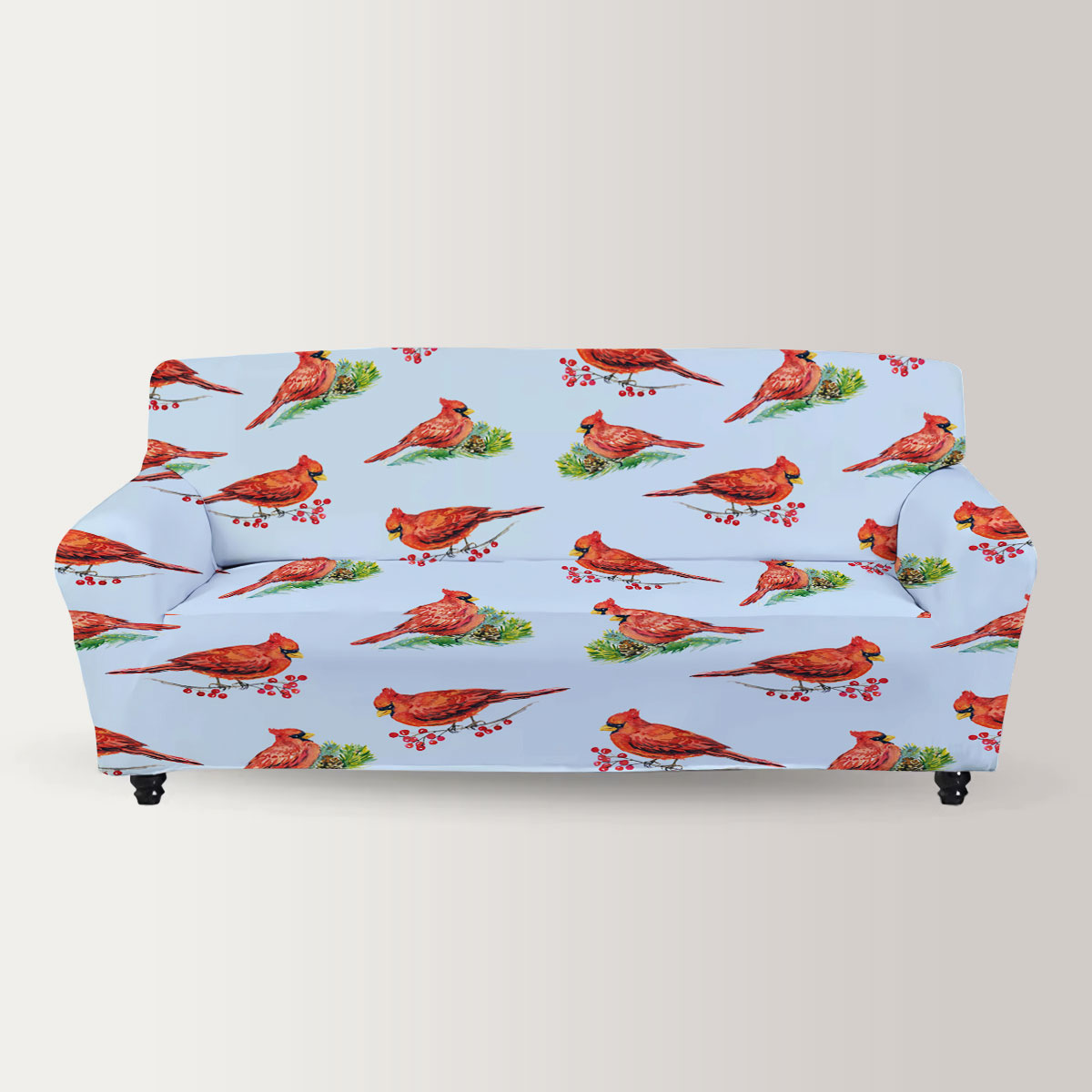 Cardinal On Branches Sofa Cover