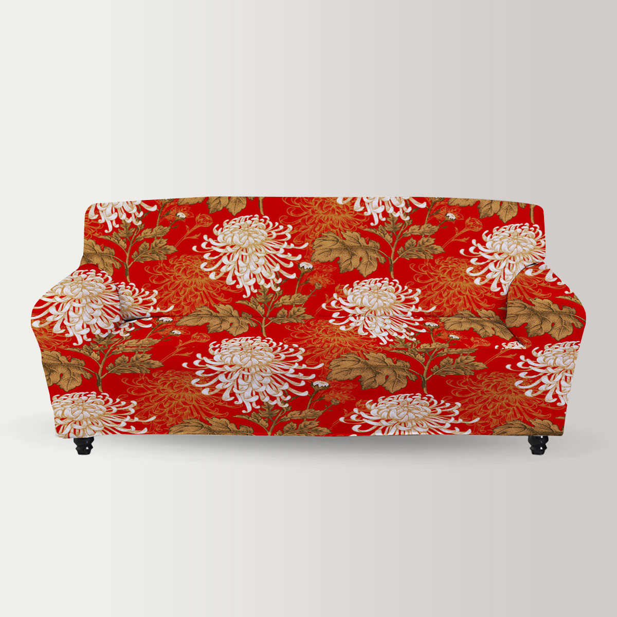 Chinese Chrysanthemum Sofa Cover