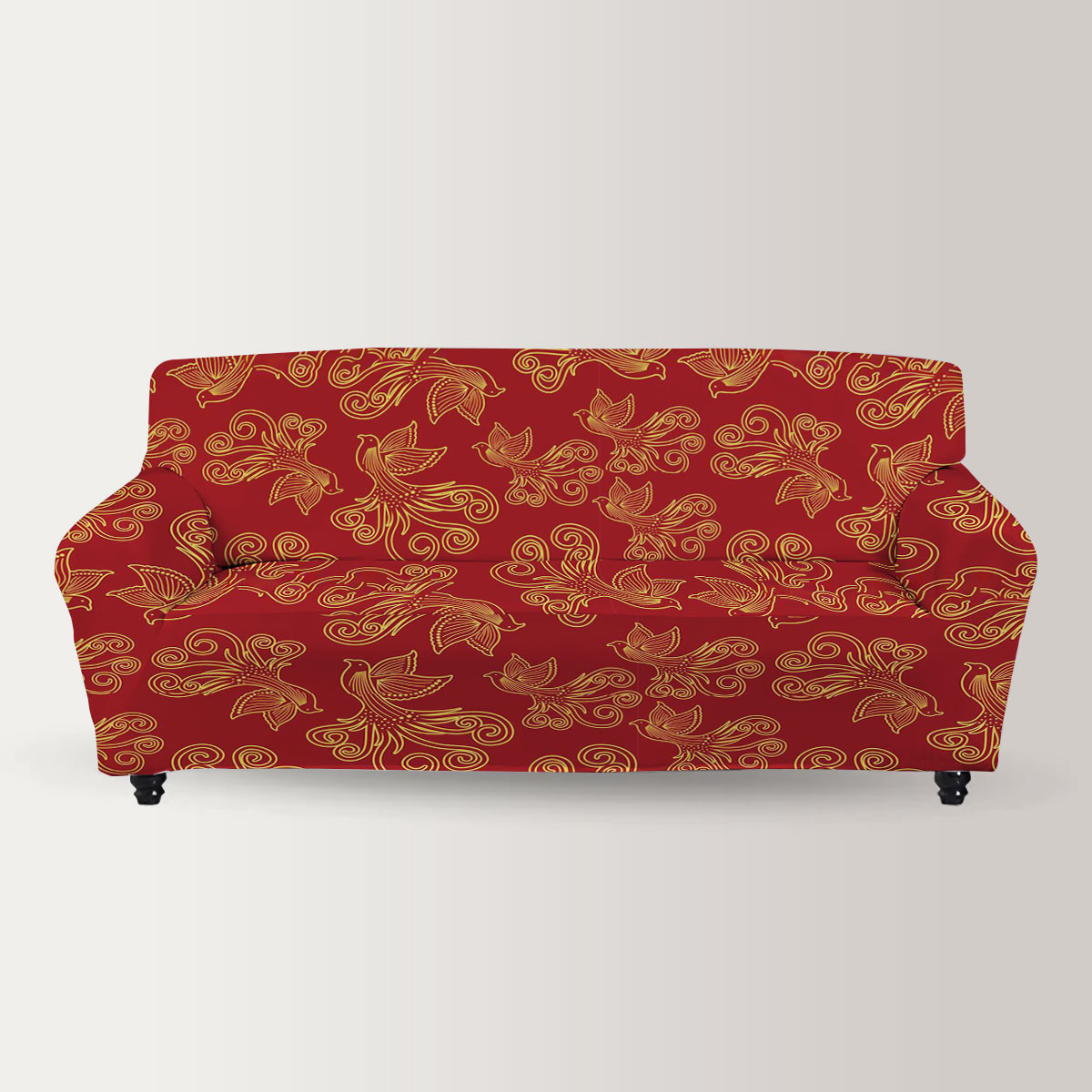 Classic Pigeon Red Sofa Cover