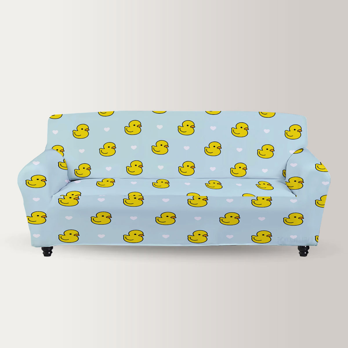 Cute Duck Monogram Sofa Cover