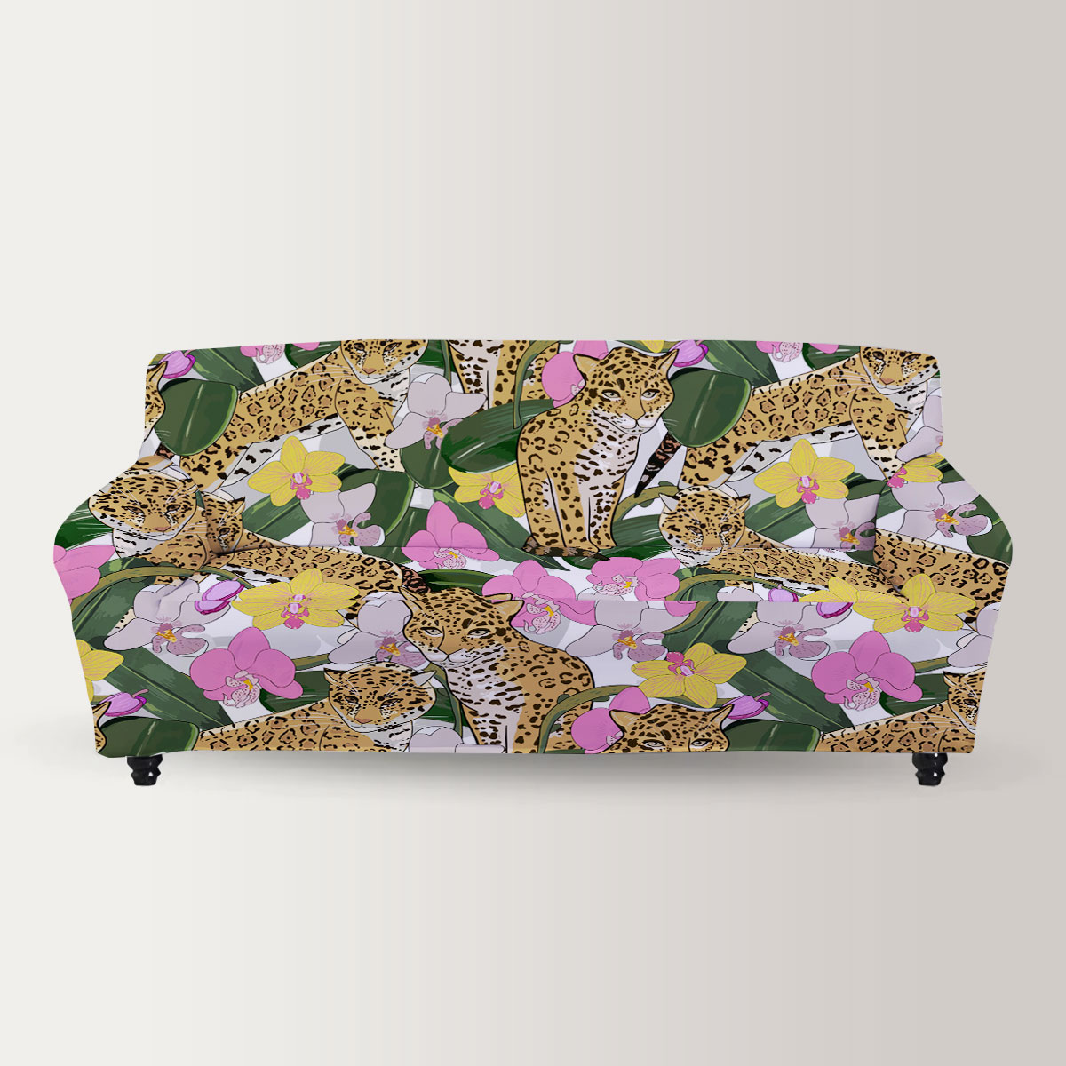 Floral Jaguar Sofa Cover